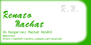 renato machat business card
